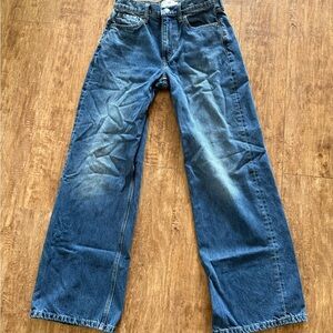 Banana Republic High Rise Rigid Wide Leg Jeans